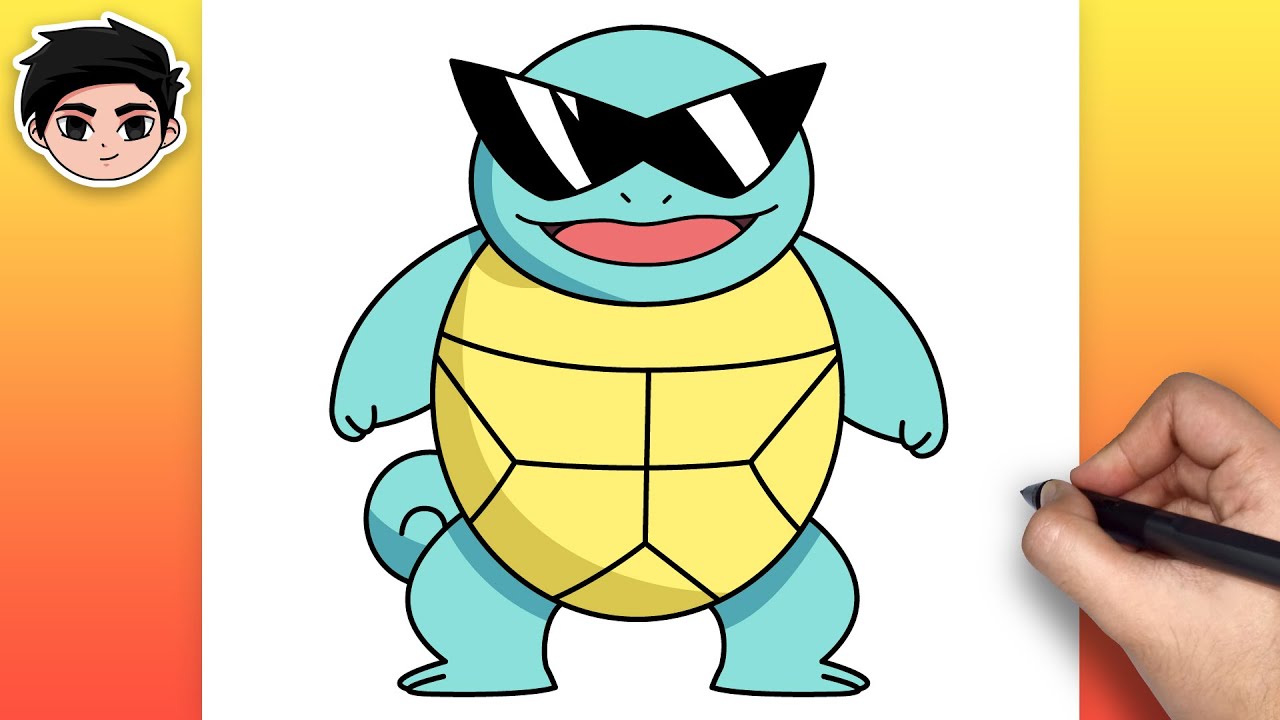 How To Draw SQUIRTLE | Pokemon - Step By Step Easy For Beginners