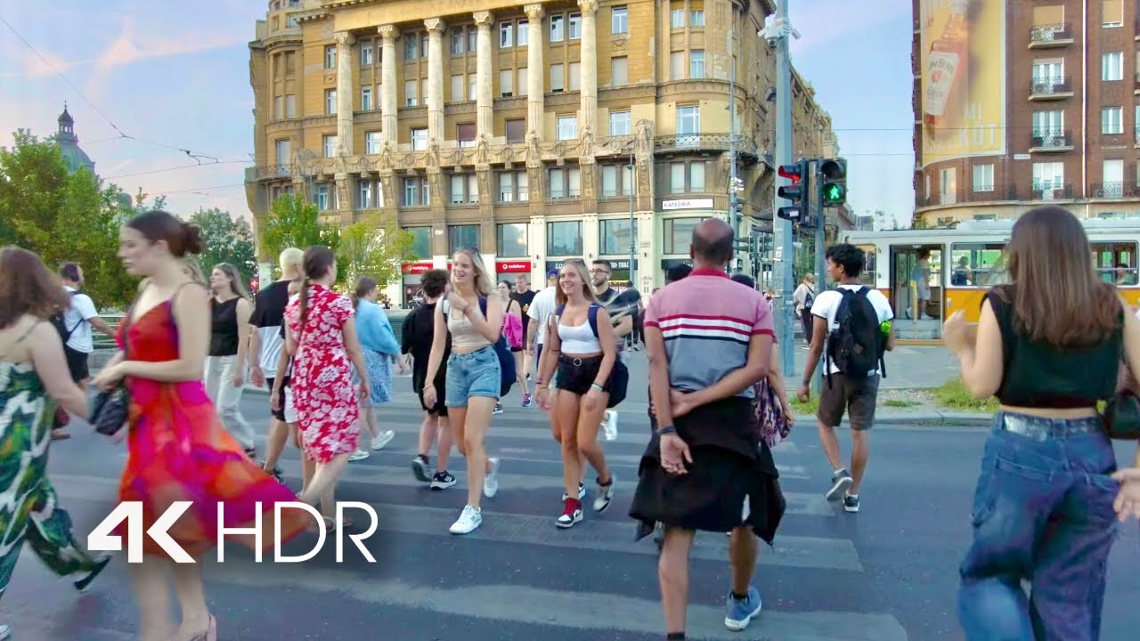 🇭🇺 Budapest, Hungary - Evening Walk - Aug 2024 | 4K HDR 60FPS