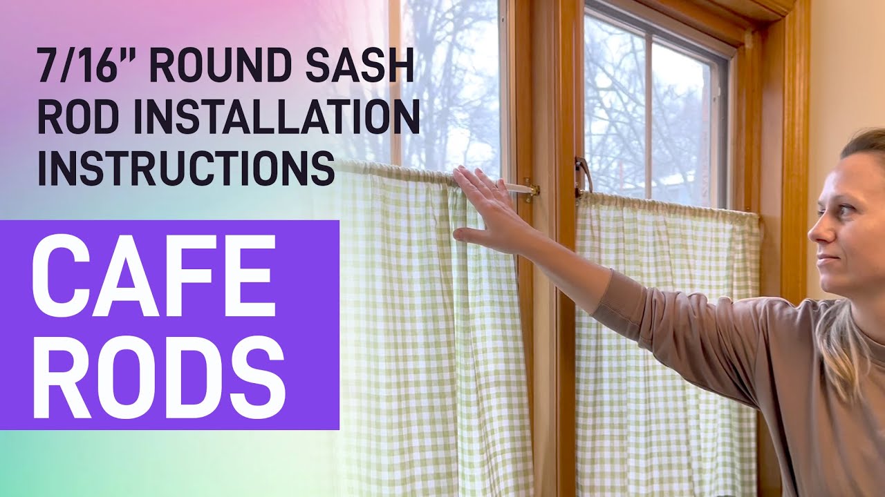 How to Install a 7/16” Round Café Rod | Window & Door Frame Installation