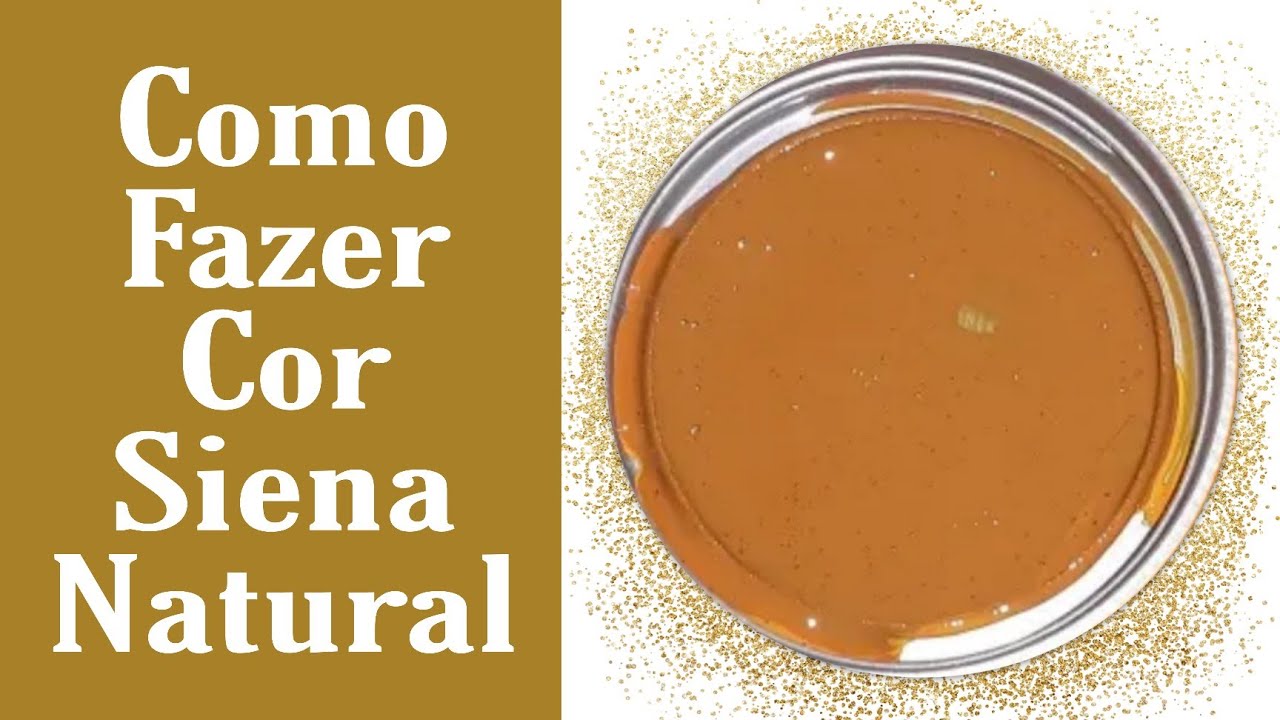 Como fazer a cor Siena natural usando  apenas duas cores (aula 1)