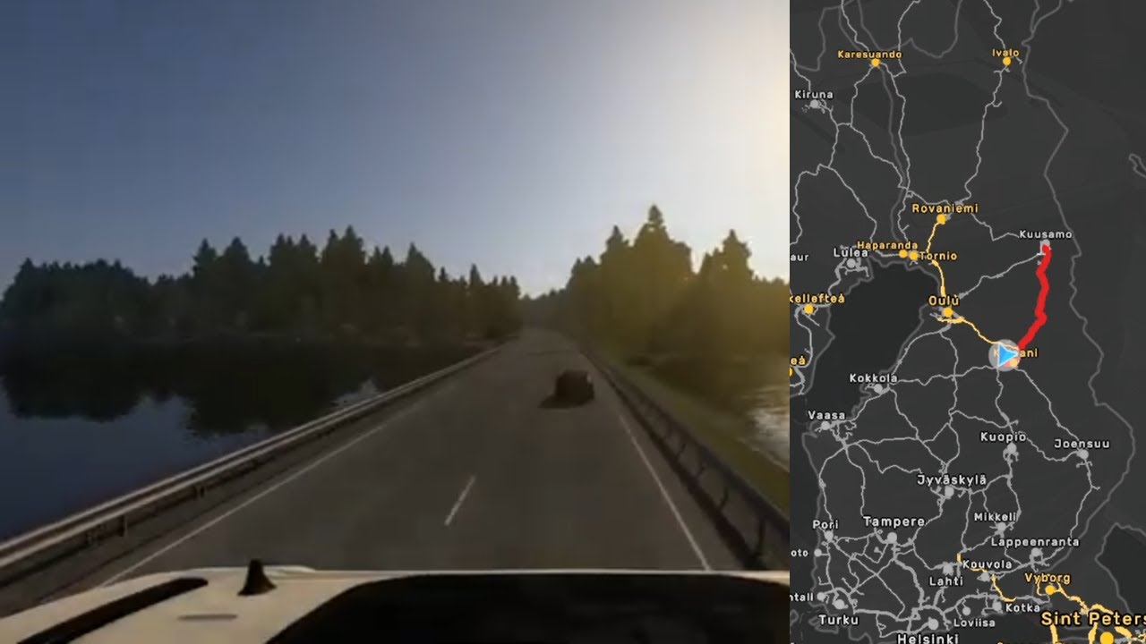 ETS2 Nordic Horizons: Финляндия Каяани — Куусамо