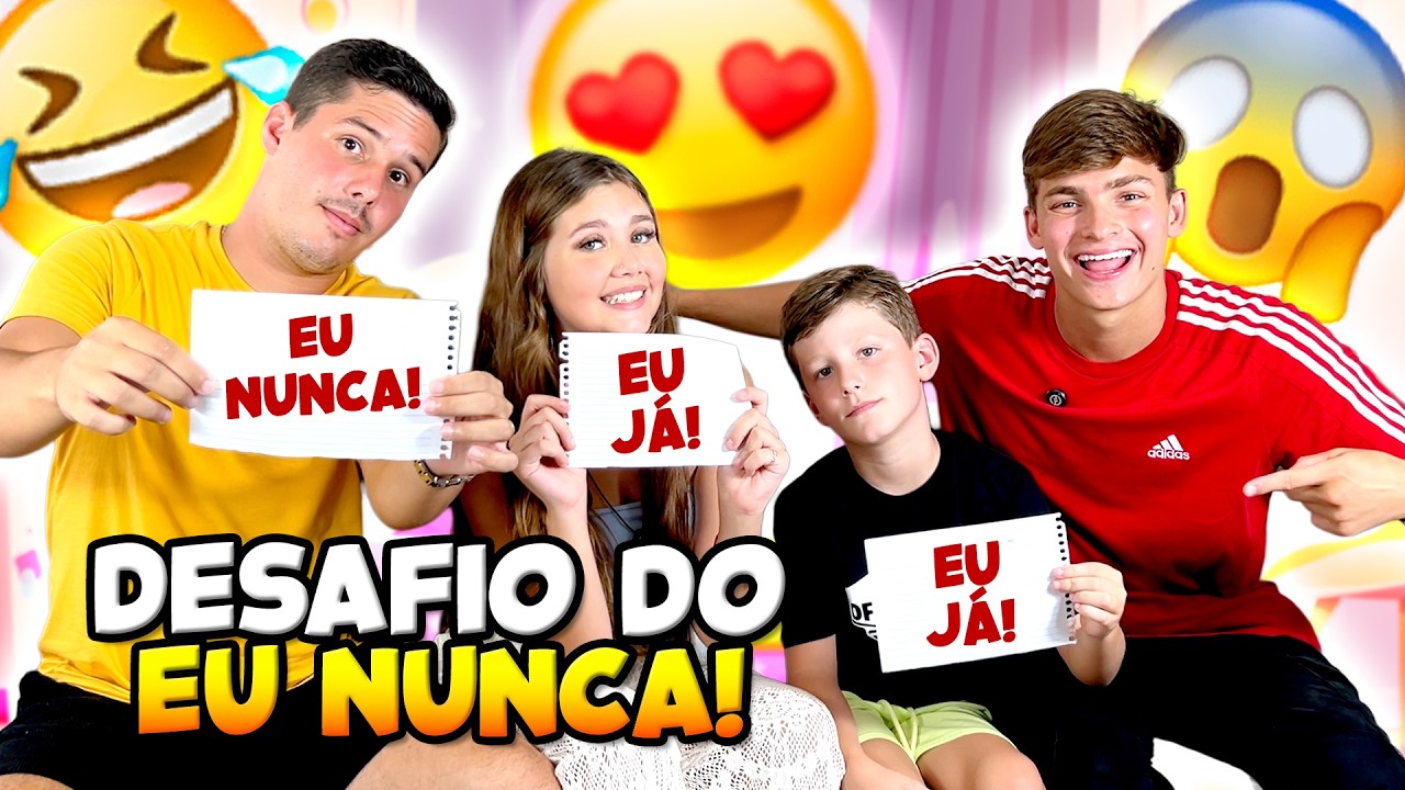 DESAFIO DO EU NUNCA NA MANSÃO SCRIBEL • Família da Cunha •