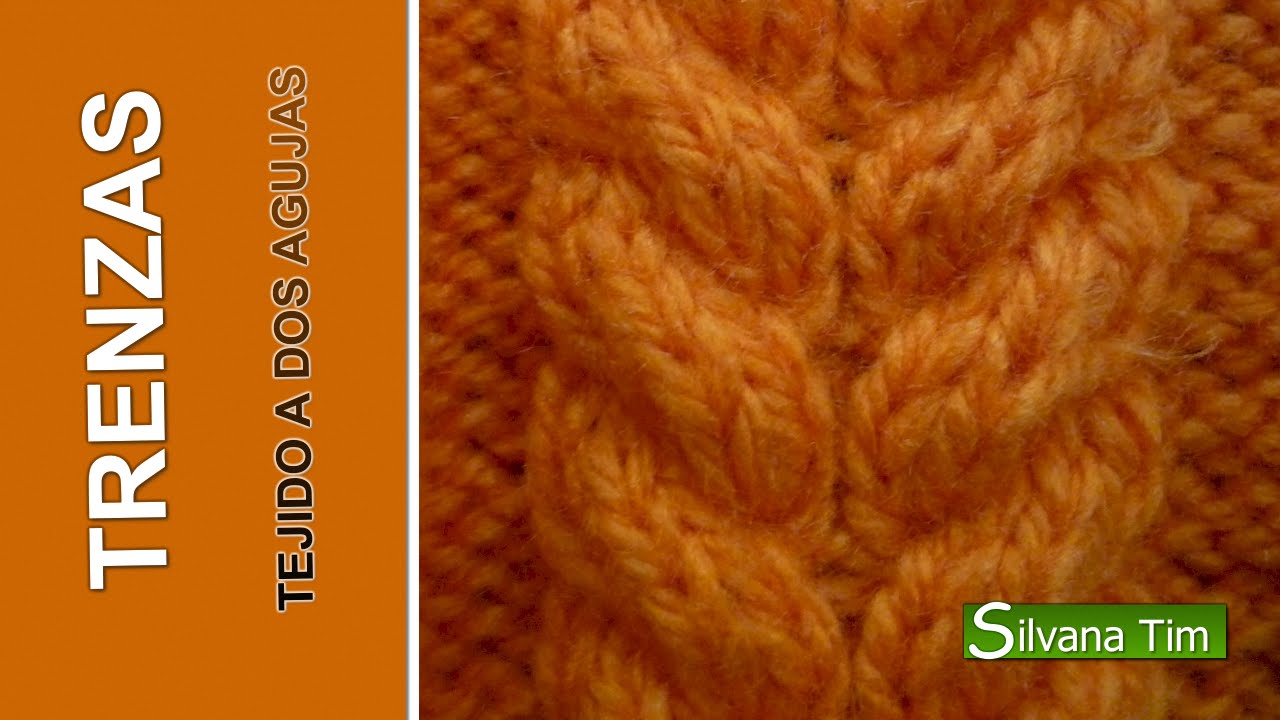Tejido a dos agujas punto TRENZA CANDELABRO con Diagrama # 27