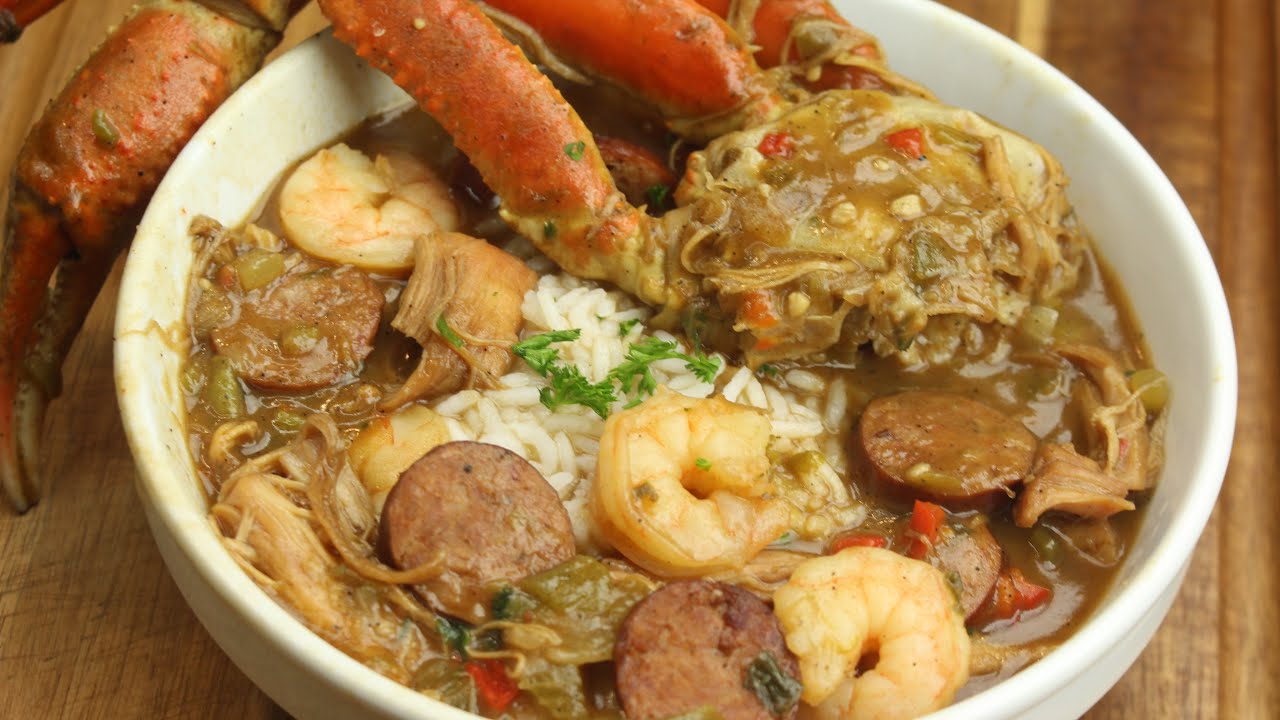 Рецепт гамбо из курицы, колбасок и морепродуктов в стиле Нового Орлеана
