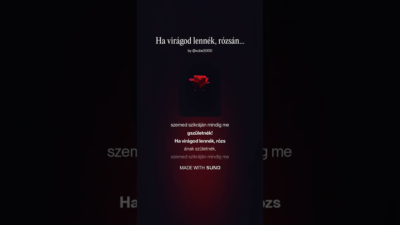 Ha virágod lennék, rózsának születnék ( Rock )