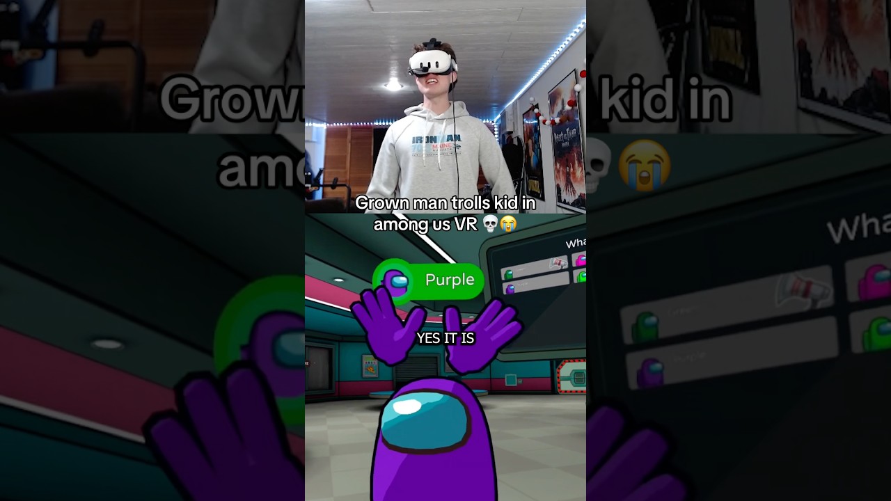Trolling a Kid in Among Us VR