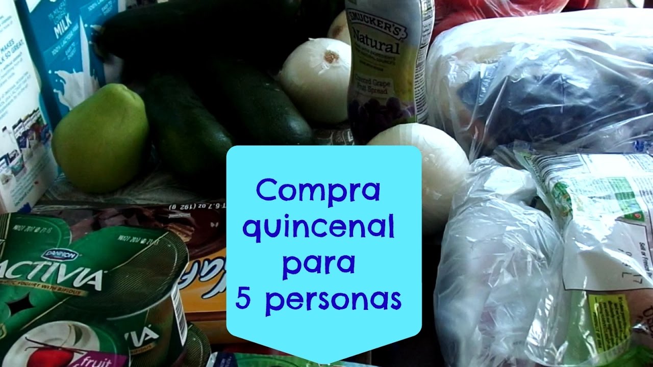 Compra de comida Quincenal para 5 personas🍌🍎