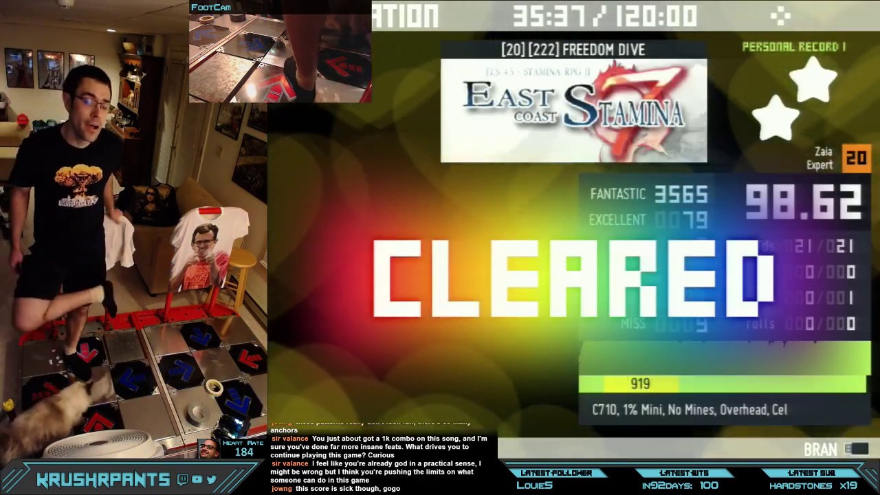 FREEDOM DIVE [DDR 39 FOOTER !!] - WORLD RECORD 98.62%
