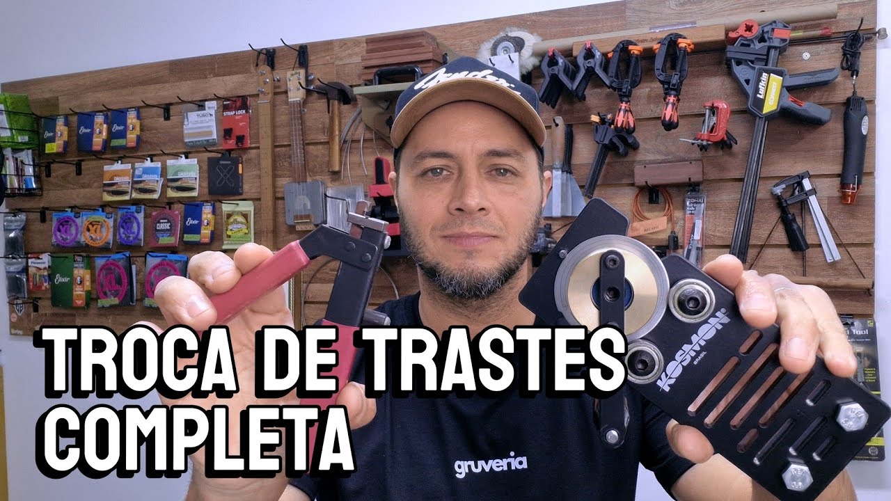 Uma troca de trastes completa, com processos e dicas