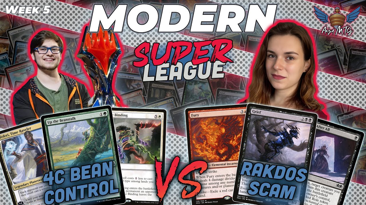 MTG Modern | 4 Color Bean Control vs Rakdos Scam | Super League | Week 4 | Match 3