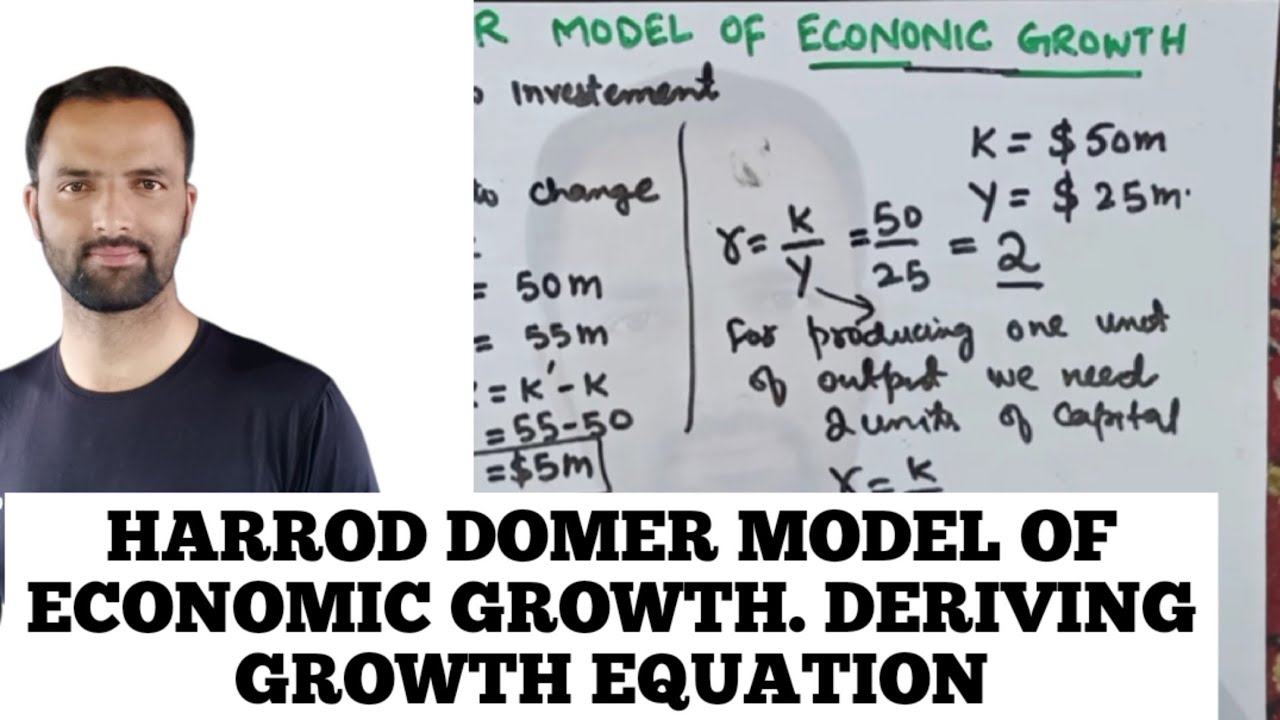 Harrod Domer Model of Economic Growth. Deriving Growth Equation #Harrod_Domer #GrowthModels