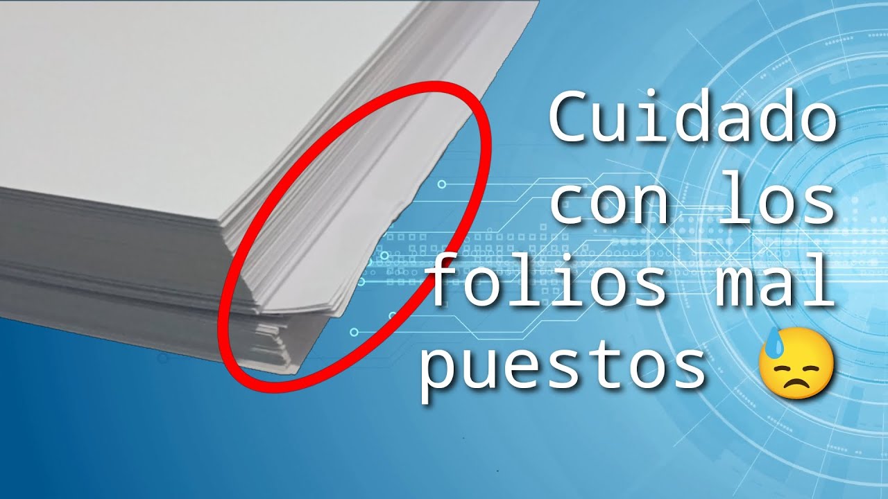 Cuidado ⚠️ con los folios 📃 mal puestos 😓 #ElTecnicoDeLaImpresora👨🏻‍🔧🖨️