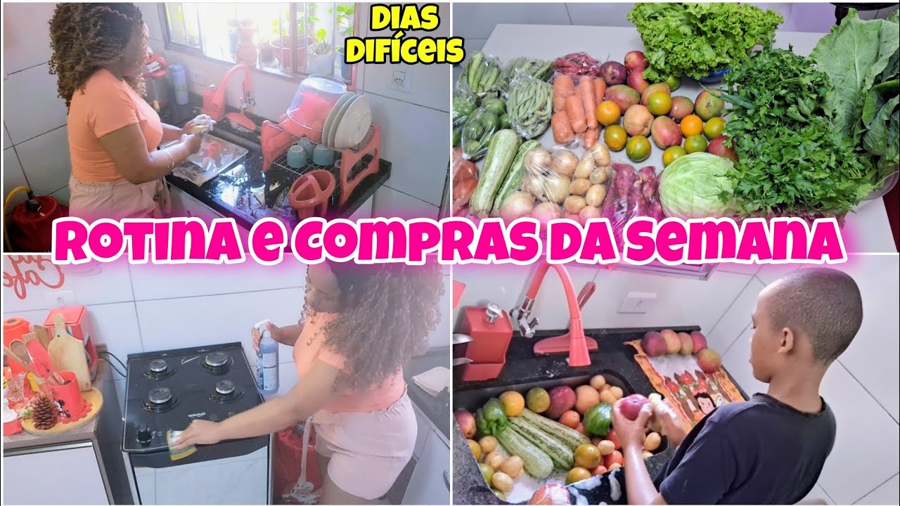 ROTİNA DONA DE CASA! DIAS DE MUITAS DORES 😢LİMPEZA RÁPİDA DA COZİNHA|COMPRAS DA SEMANA🏡