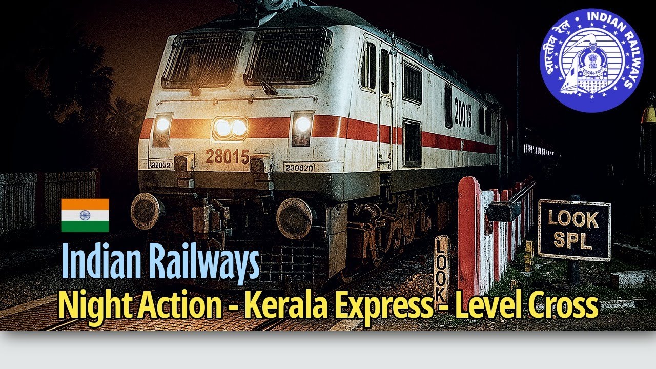 Indian Railway Train Crossing Video  - Kerala Crossing & Incredible Railway Upgrade #trainvideos
