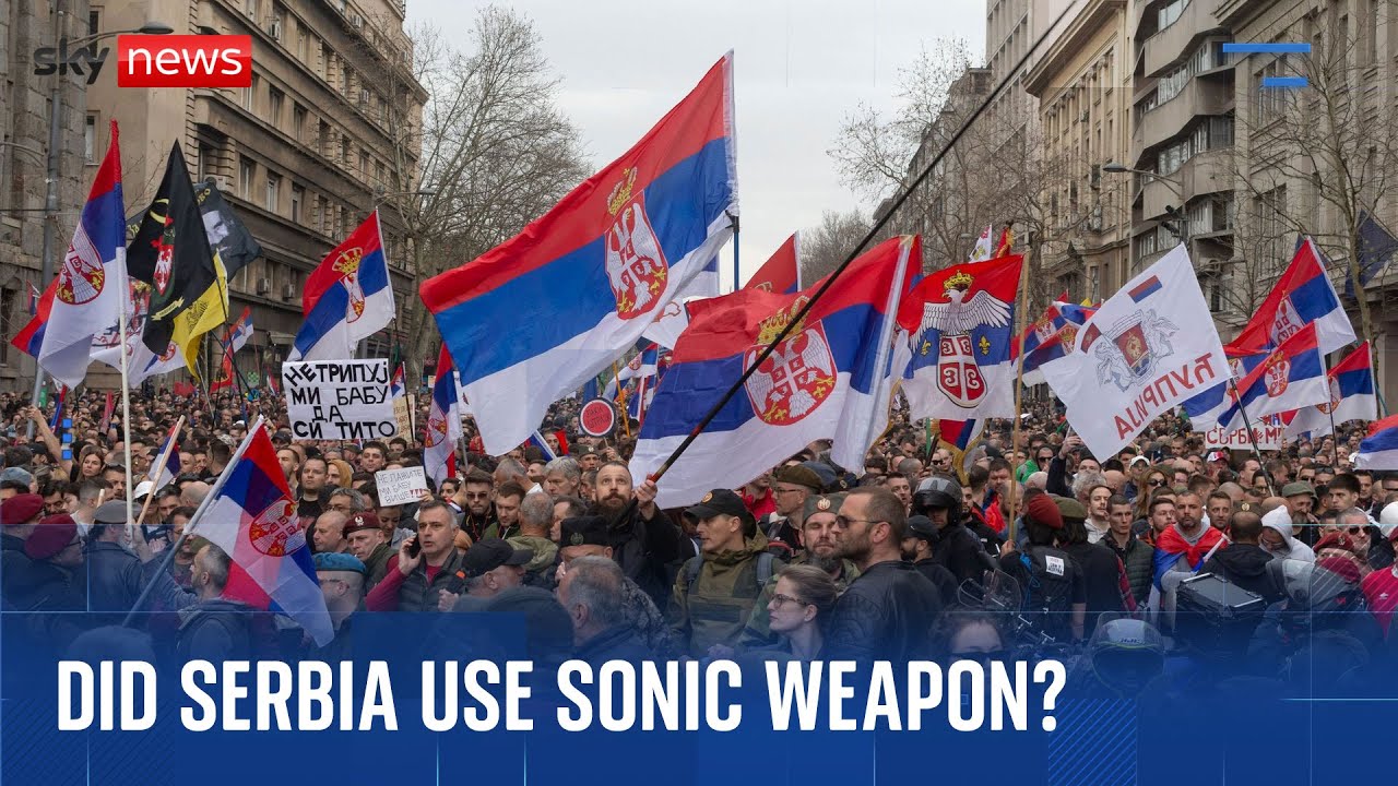 Was a sonic weapon used against protesters in Serbia?