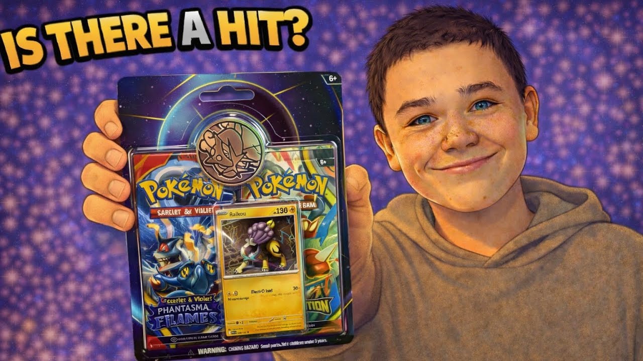 Pokemon Raikou 2 pack blister Mega Evolution & Phantasmal Flames new booster pack openings 