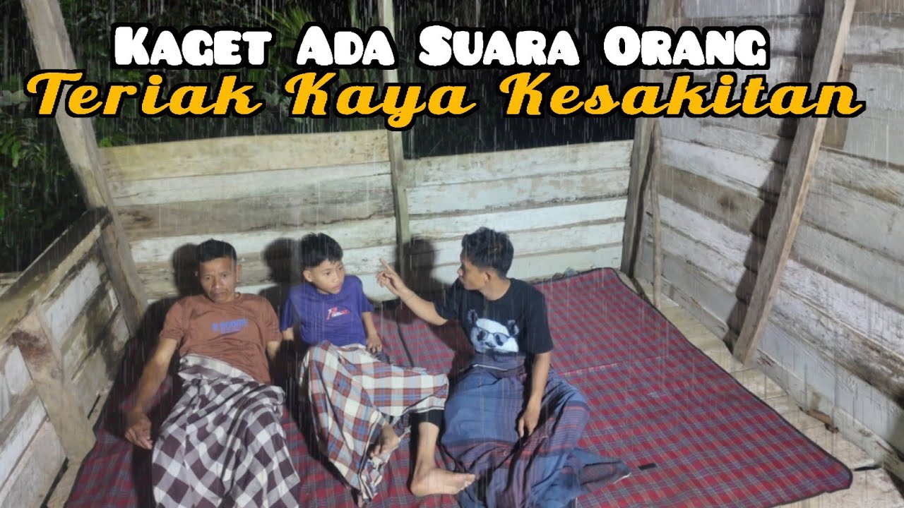 Kaget,.!!! Terbangun tengah malam, Terdengar suara orang teriak kaya kesakitan?, relaxing rain sound