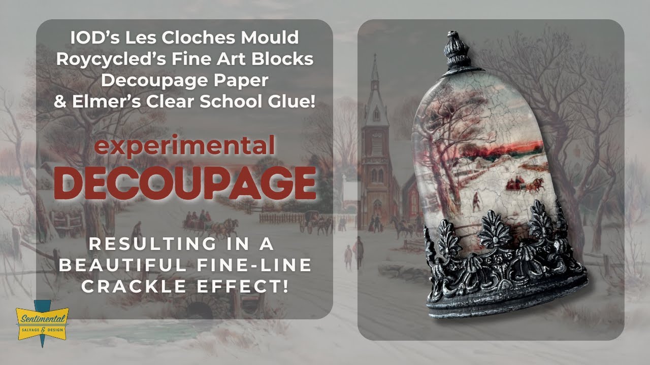 Изучение техники декупажа с использованием формы Les Cloches