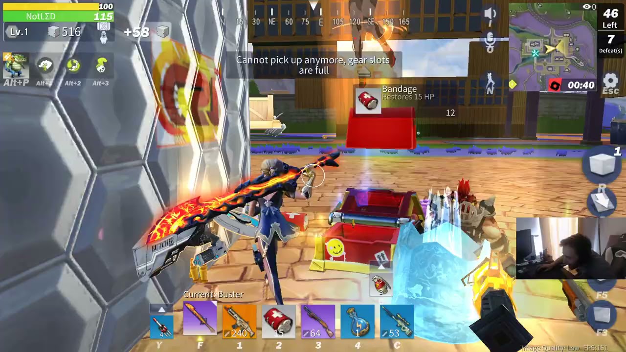 *un-edited* Scared with Heavy Sniper 😂😂😂 (Creative Destruction)