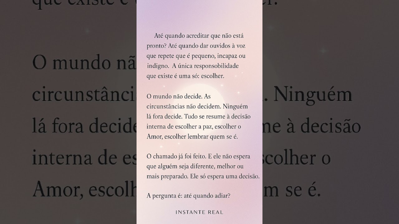 O poder de decisão é meu.