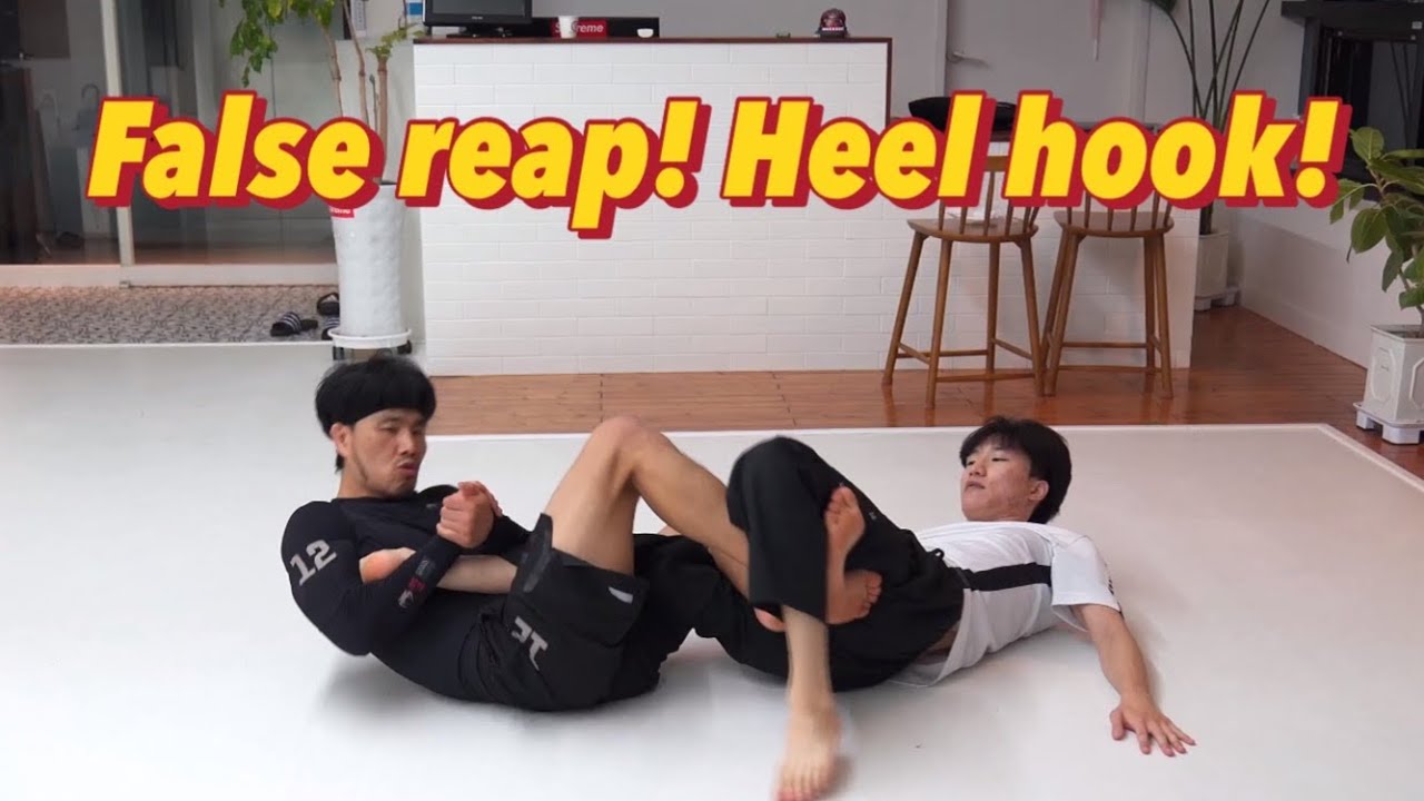 델라히바 가드 - 펄스 립 - 힐훅 ! (Delariva guard - False reap - Heel hook)
