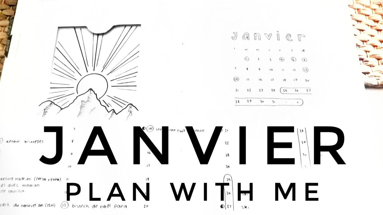 JANVIER dans mon bullet journal (PLAN WITH ME)