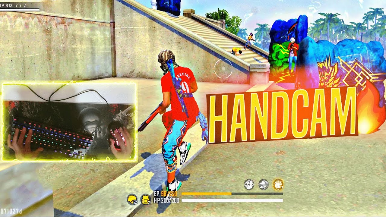 TRYHARD HANDCAM 1VS4 PRO PLAYERS 👽🔥 هاندكام فري فاير