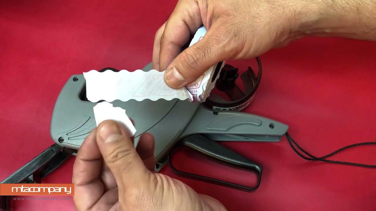 Printex Labelling Machine V series, How to load a label roll