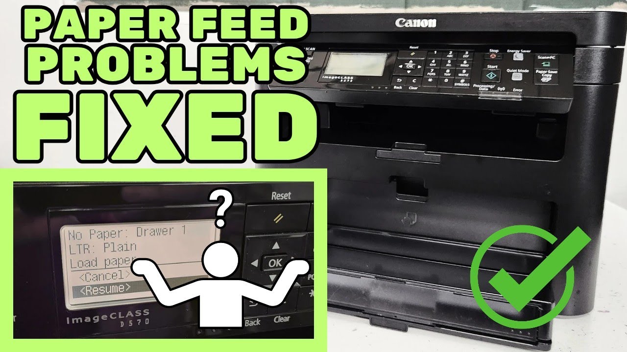 How To Fix NO PAPER IN DRAWER Problem on Canon D570 Printer Feeder