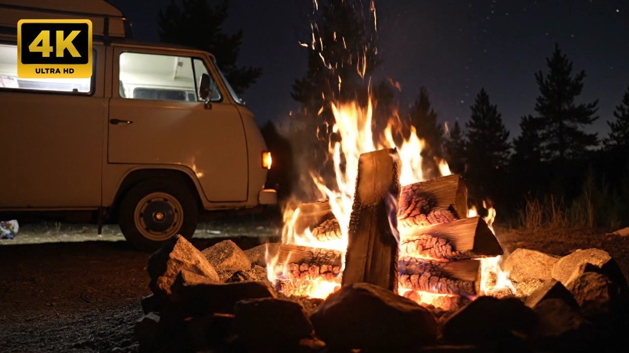 Fireplace 10 Hours Loop – Relaxing Background Fire Sounds #17