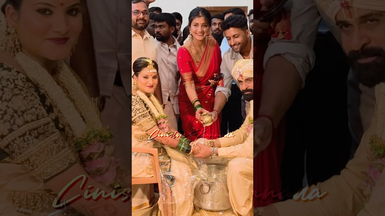 Bigg Boss Gautami Jadhav & husband Abhishek came to the wedding to wish Ugram Manjanna all the best.