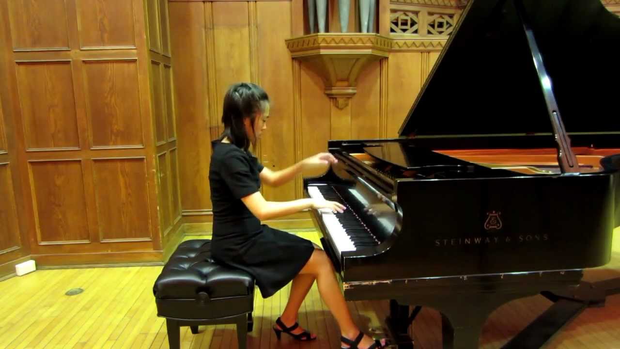 Sherry Kim plays Bach Partita No. 6, 1st mvt 