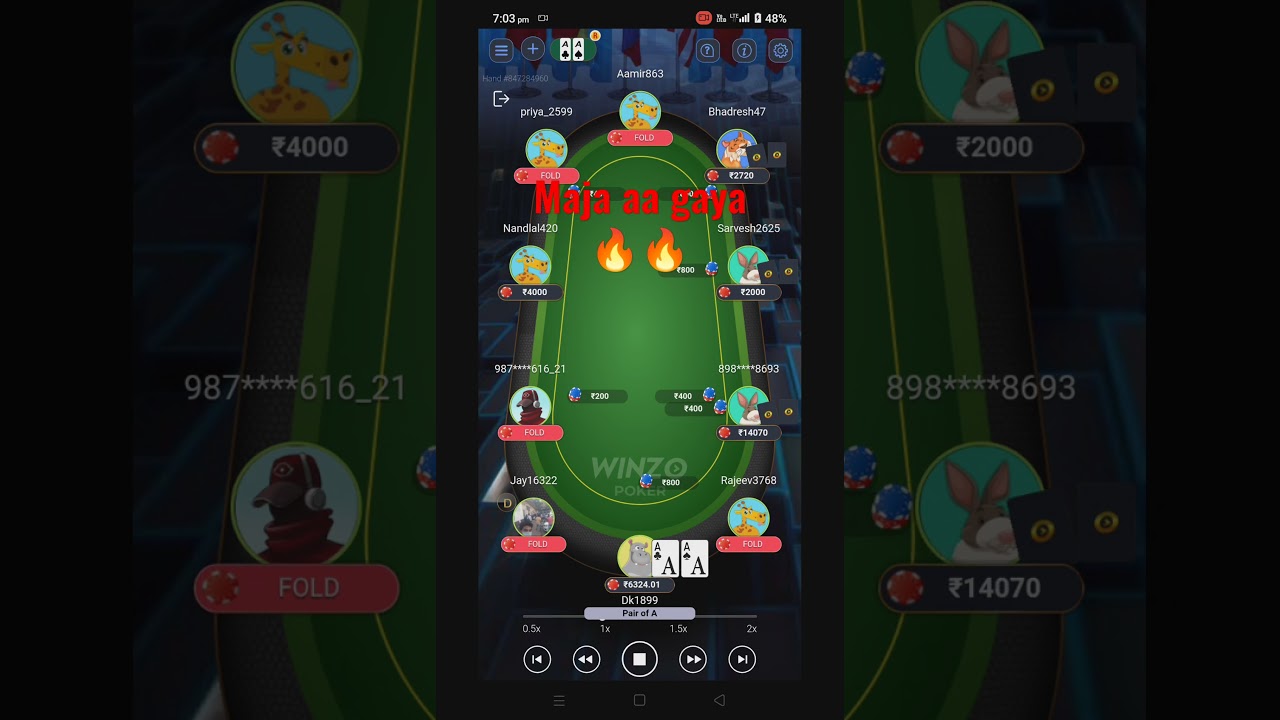 4k table winzo poker/ 