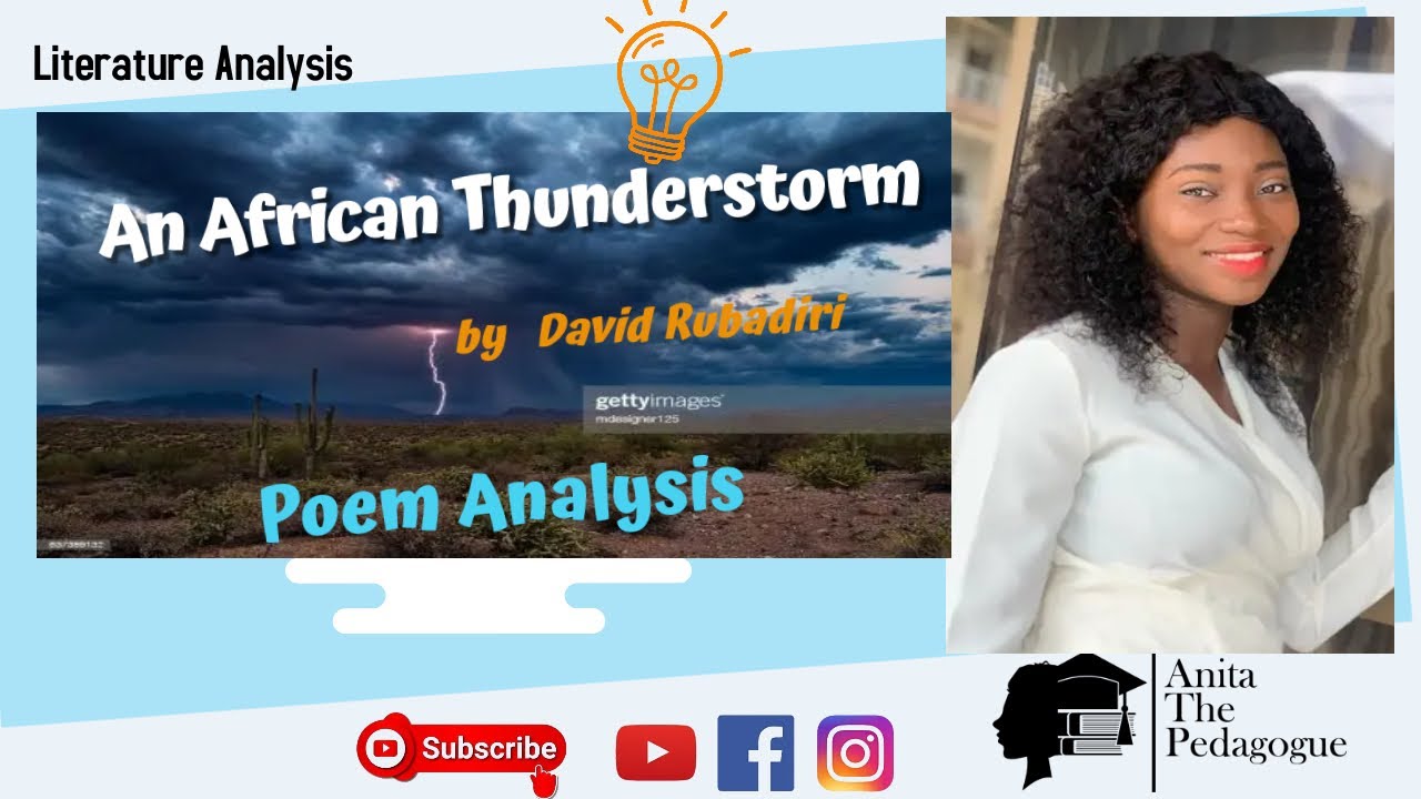 An African Thunderstorm Poem Analysis