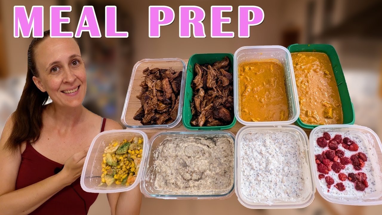 MEAL PREP #3 - 3 főétel + reggelik - Heti Menü I Indiai curry, Pulled pork, Avokádó saláta I