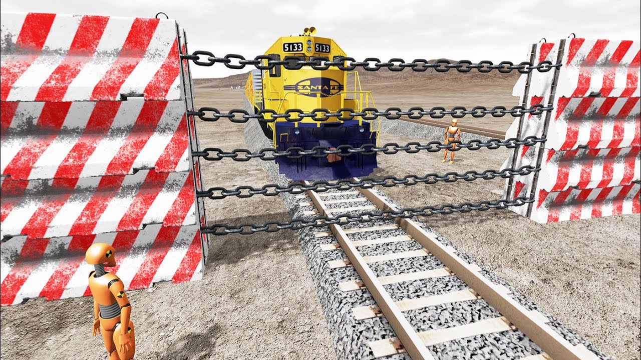 Trains Vs Chains - Beamng.Drive