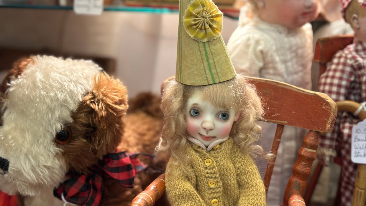 Come to a doll show with me/Taunton Massachusetts/4•27•25/modern,vintage,art,antique doll show 4K
