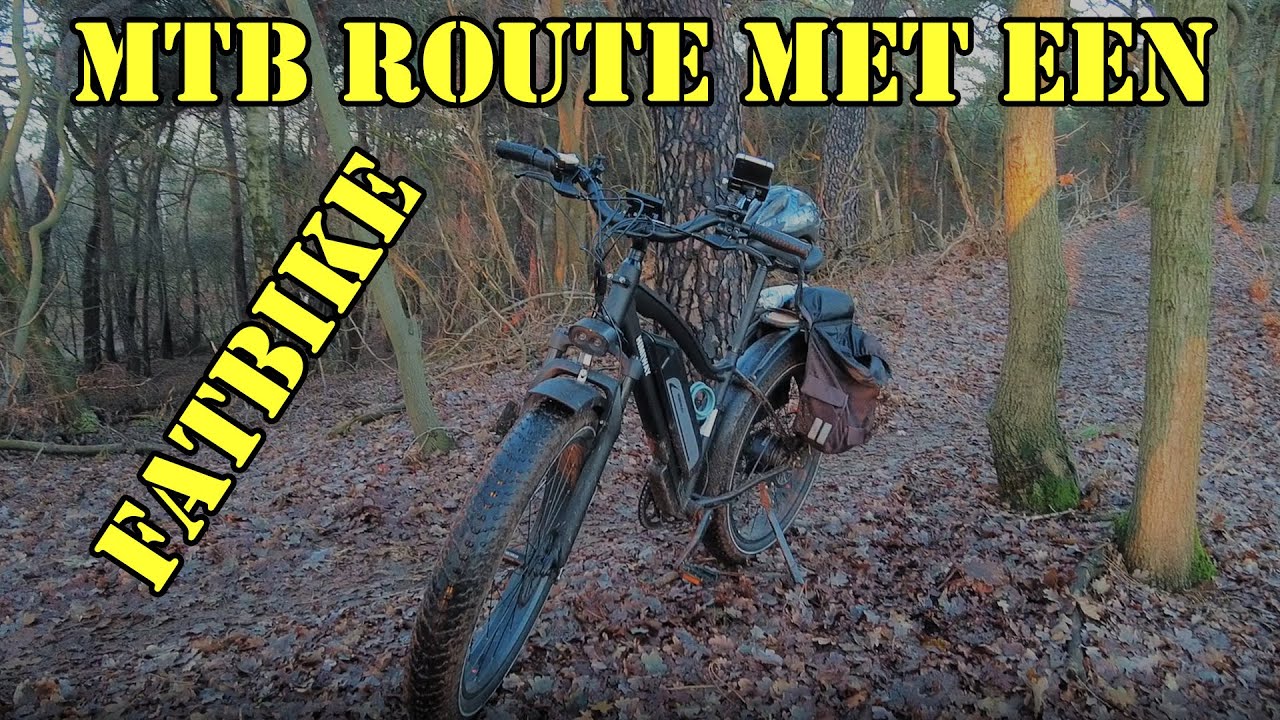 Met de Himiway Cruiser door het bos heen fietsen op een MTB route en toen ging het mis.