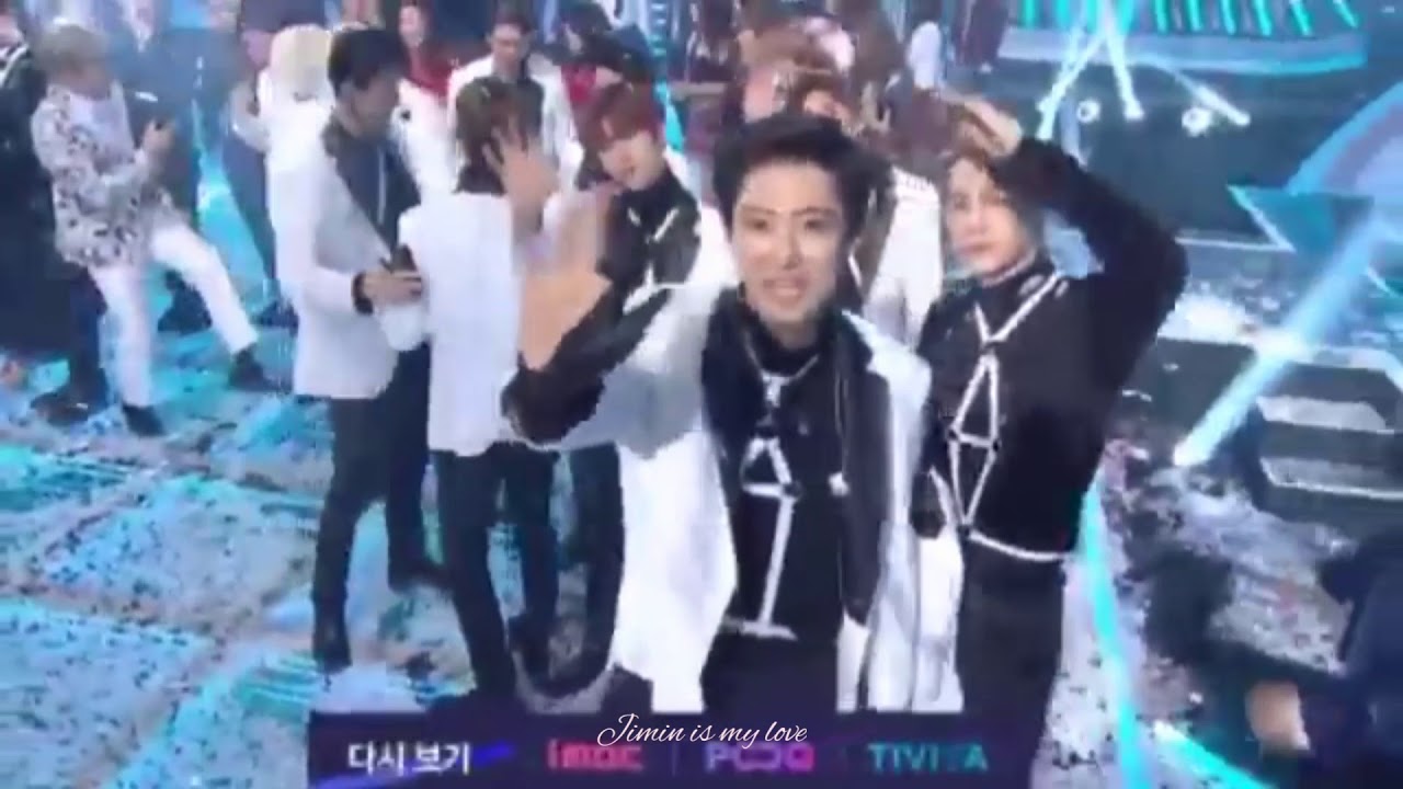 181231 Jimin, Kai and Sungwoon interaction in MBC Gayo Daejejeon