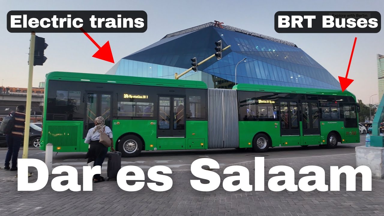 Ух ты! Электропоезда и автобусы BRT на сжатом природном газе теперь соединены в Дар-эс-Саламе, Та...