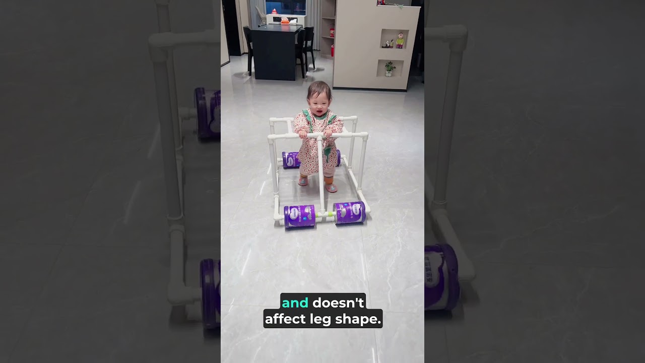 Genius DIY Baby Walker from Milk Cans! Safe & Fun