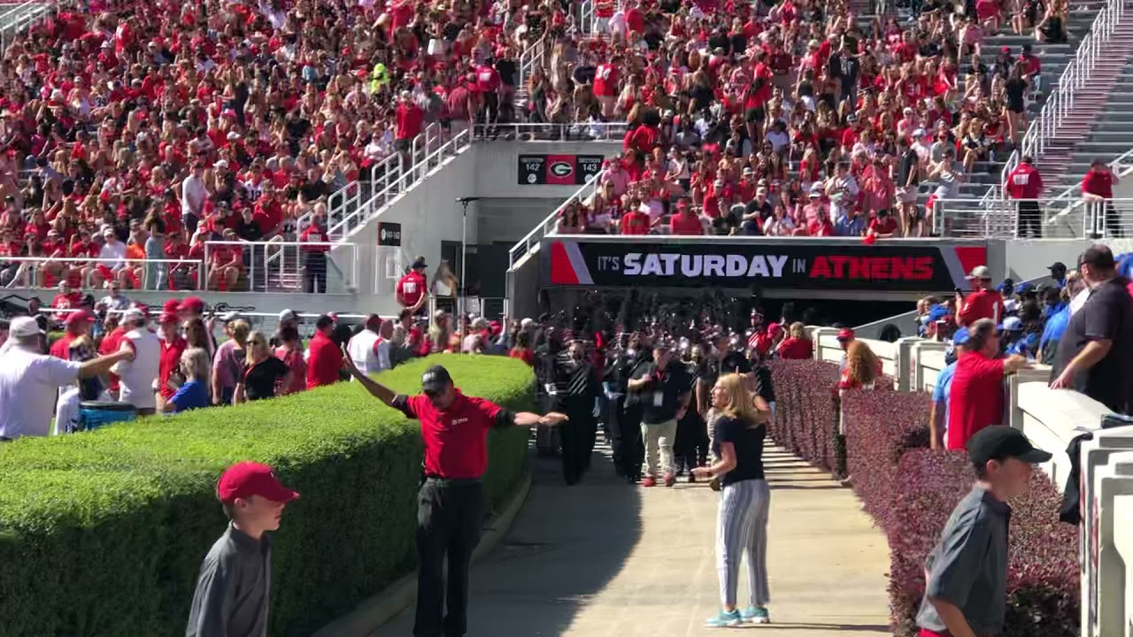 UGA Band Enters Sanford Stadium