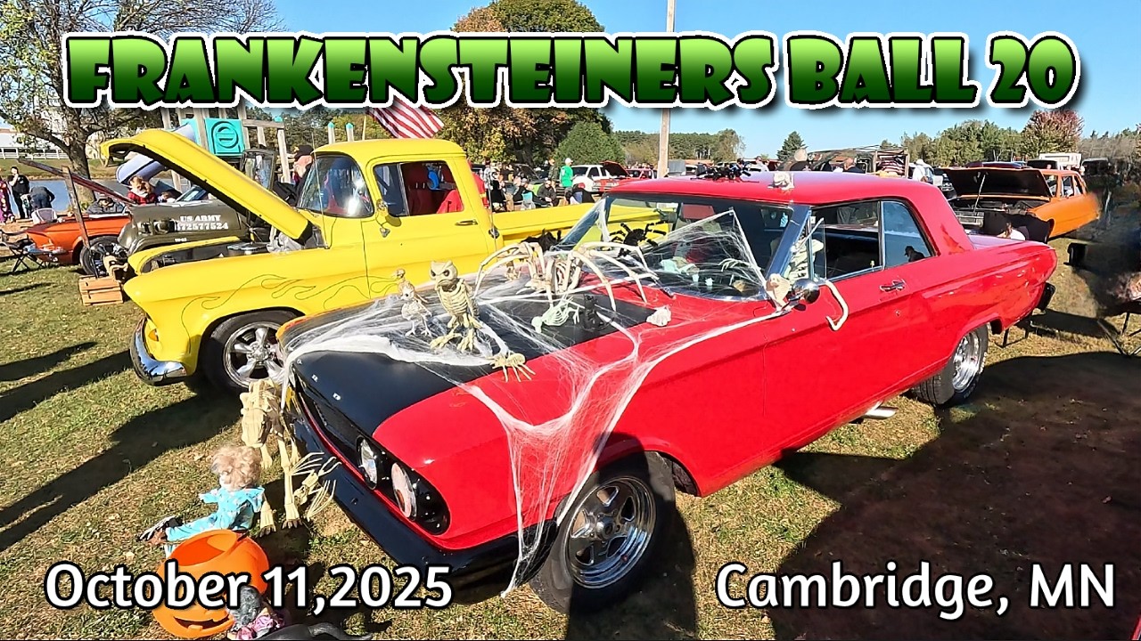 HUGE CAR SHOW !! FRANKENSTEINERS BALL 20 October 11, 2025 - classic cars - muscle cars - hot rods