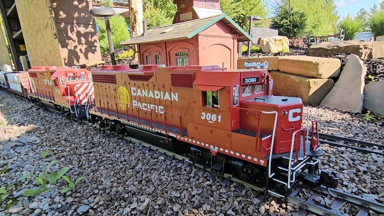 Running g scale trains on the garden railroad