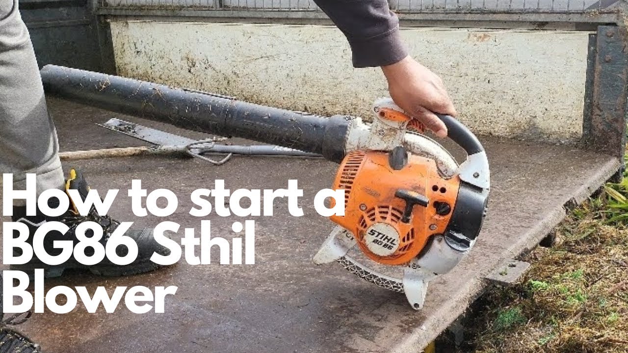 Stihl Blowers: BG 86 CE Starting process