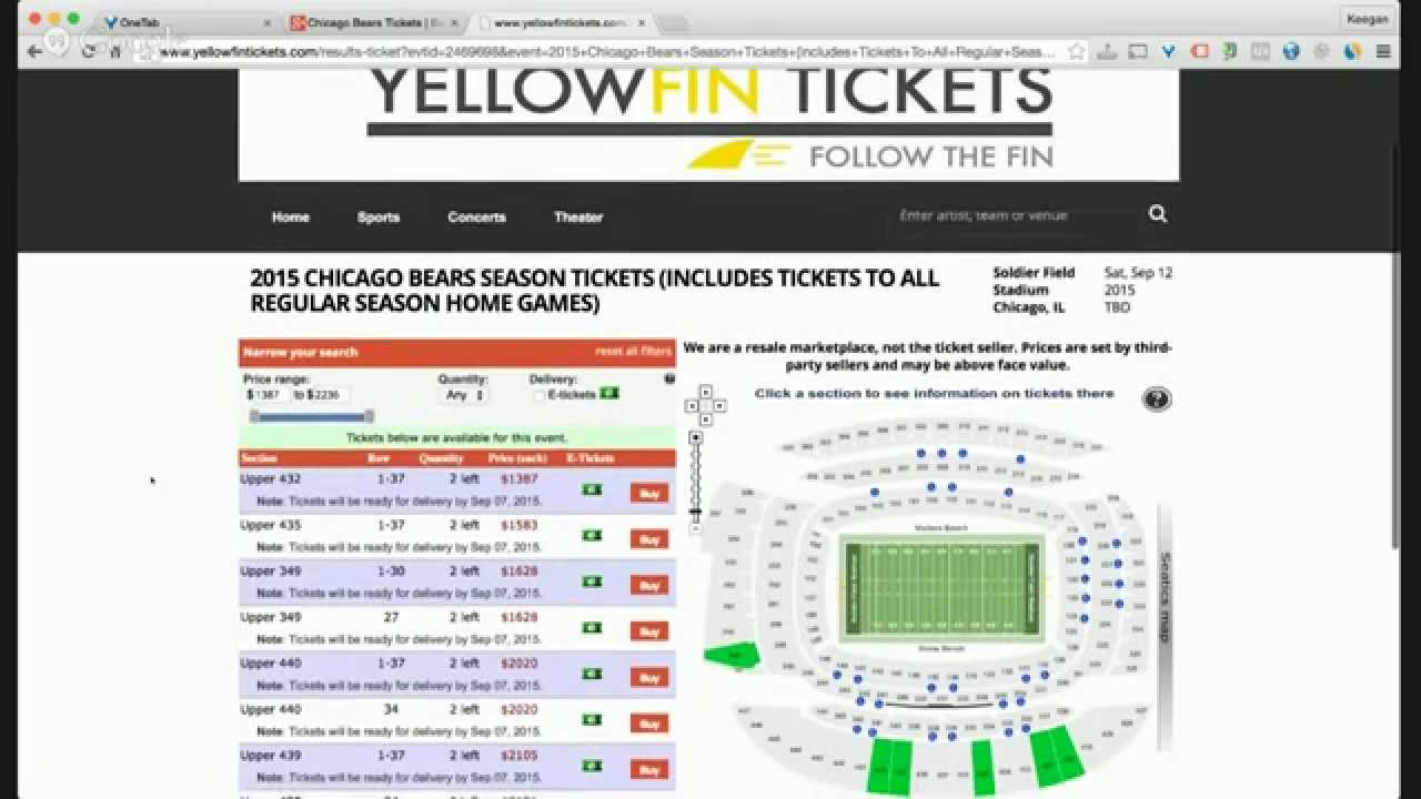 Chicago Bears Tickets | Chicago Bears Season Tickets