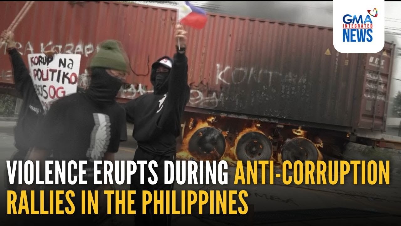 Violence erupts during anti-corruption rallies in the Philippines | GMA Integrated News
