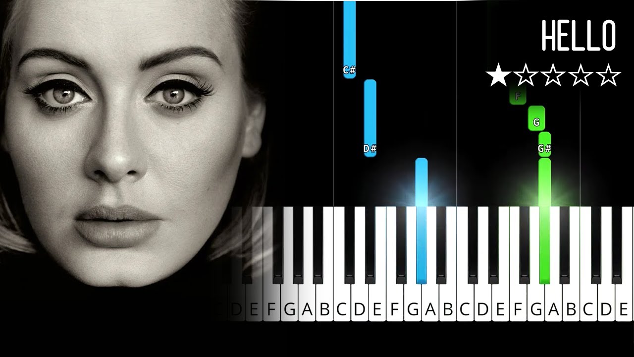 Adele - Hello - Beginner Piano Tutorial