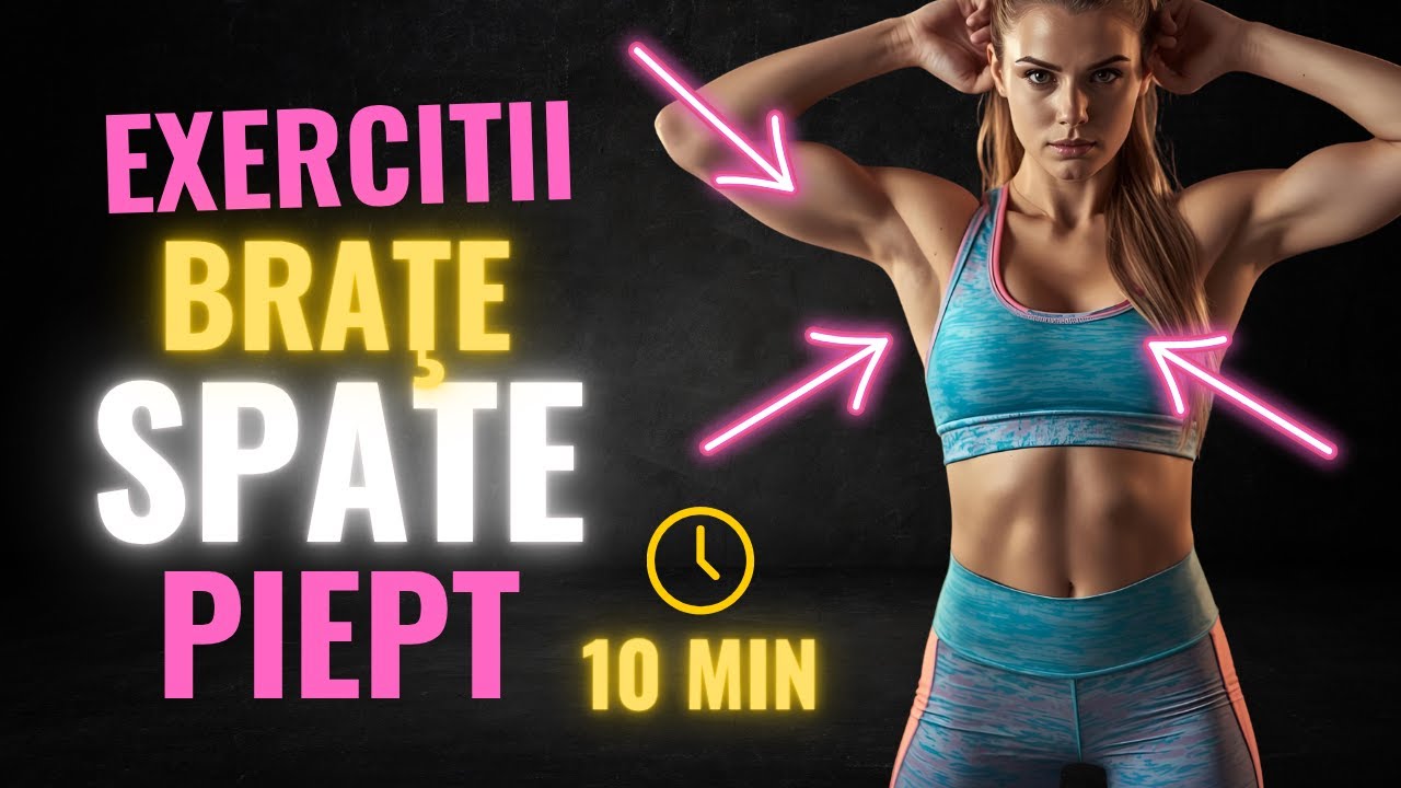Exerciții Pentru Brațe, Spate, Umeri și Piept Acasă | Antrenament Complet Pentru Corpul Superior