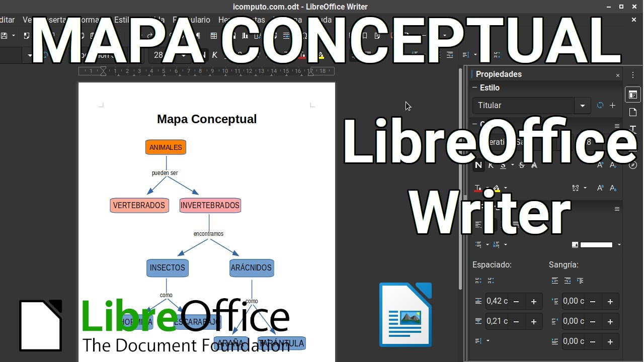 Como hacer un MAPA CONCEPTUAL 📊 en LibreOffice Writer